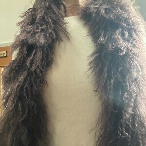 Mongolian Lamb Brown Boa New